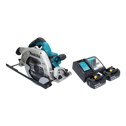 Makita DHS 900 RM2U scie circulaire portative sans fil 36 V ( 2x 18 V ) 235 mm Brushless + 2x batterie 4,0 Ah + chargeur + adaptateur Bluetooth