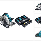 Makita DHS 900 PM2U scie circulaire à batterie 36 V (2x 18 V) 235 mm sans balais + 2x batterie 4,0 Ah + double chargeur + adaptateur Bluetooth