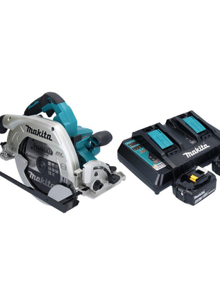 Makita DHS 900 PM2U scie circulaire à batterie 36 V (2x 18 V) 235 mm sans balais + 2x batterie 4,0 Ah + double chargeur + adaptateur Bluetooth