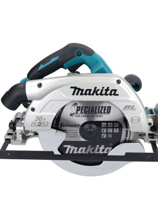 Sierra circular a batería Makita DHS 900 RT2U 36 V (2x 18 V) 235 mm sin escobillas + 2x batería 5,0 Ah + cargador + adaptador Bluetooth