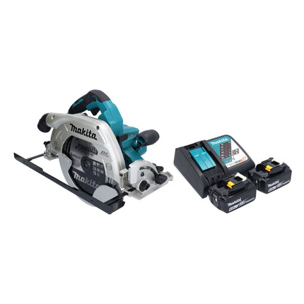 Makita DHS 900 RG2U scie circulaire portative sans fil 36 V ( 2x 18 V ) 235 mm Brushless + 2x batterie 6,0 Ah + chargeur + adaptateur Bluetooth