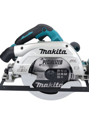 Makita DHS 900 PG2U scie circulaire à batterie 36 V (2x 18 V) 235 mm sans balais + 2x batterie 6,0 Ah + double chargeur + adaptateur Bluetooth