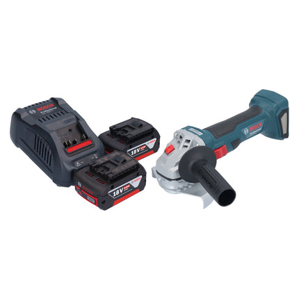 Bosch GWS 18V-7 Professional Meuleuse angulaire sans fil 18 V 125 mm Brushless + 2x batterie 5,0 Ah + chargeur