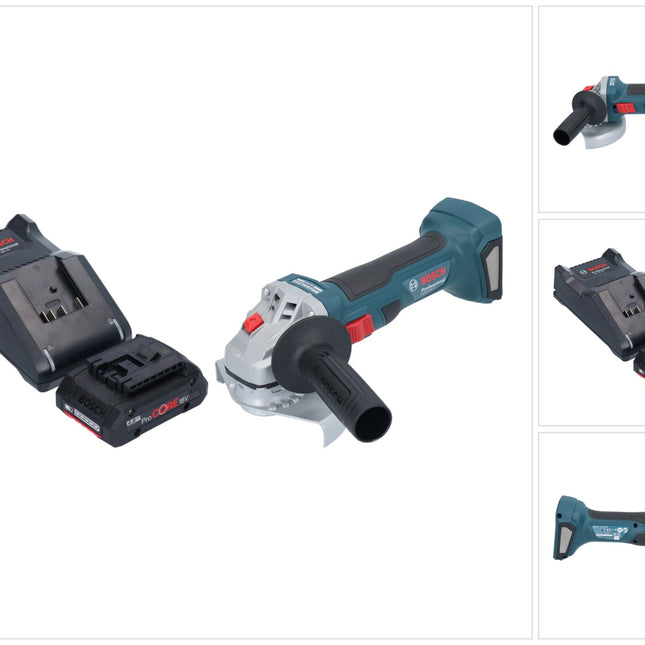 Bosch GWS 18V-7 Professional Meuleuse angulaire sans fil 18 V 125 mm Brushless + 1x batterie ProCORE 4,0 Ah + chargeur