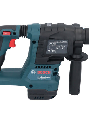 Taladro percutor inalámbrico Bosch GBH 18V-22 Professional 18 V 1,9 J SDS Plus sin escobillas + 2 baterías de 4,0 Ah + cargador