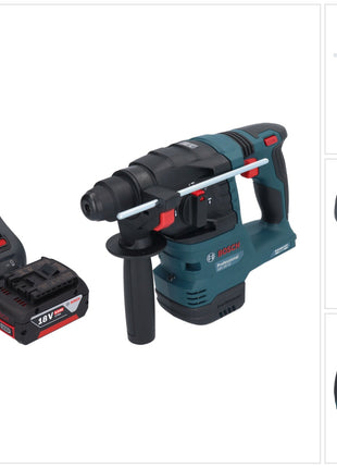 Bosch GBH 18V-22 Professional Akku Bohrhammer 18 V 1,9 J SDS Plus Brushless + 1x Akku 5,0 Ah + Ladegerät