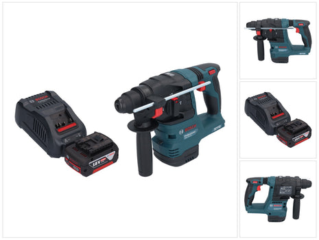 Bosch GBH 18V-22 Taladro percutor inalámbrico profesional 18 V 1,9 J SDS Plus Brushless + 1x batería 5,0 Ah + cargador