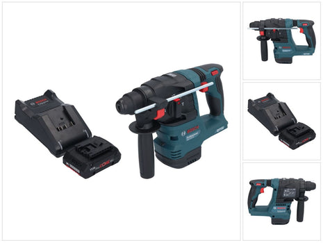 Bosch GBH 18V-22 Martello rotativo professionale a batteria 18 V 1,9 J SDS Plus Brushless 1x batteria ricaricabile ProCORE 4,0 Ah + caricabatterie