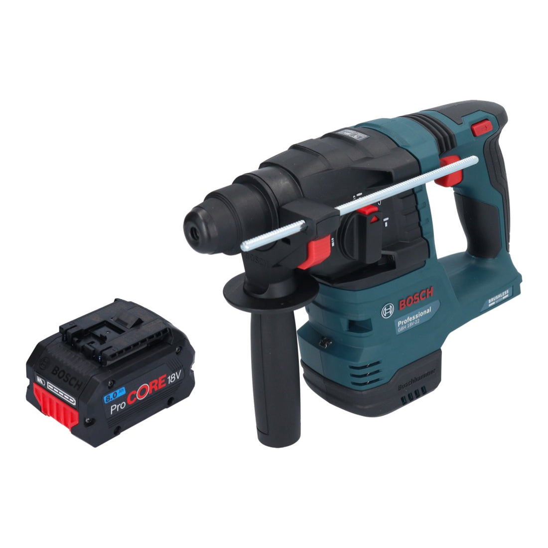 Bosch GBH 18V-22 Professional Marteau perforateur sans fil 18 V 1,9 J SDS Plus Brushless + 1x batterie ProCORE 8,0 Ah - sans chargeur
