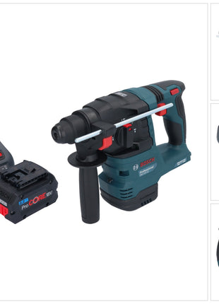 Bosch GBH 18V-22 Professional Akku Bohrhammer 18 V 1,9 J SDS Plus Brushless + 1x ProCORE Akku 8,0 Ah + Ladegerät