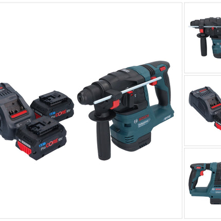 Bosch GBH 18V-22 Professional Marteau perforateur sans fil 18 V 1,9 J SDS Plus Brushless + 2x ProCORE Batterie 8,0 Ah + chargeur
