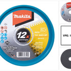 Makita E-17120-12 Disques à tronçonner INOX 125 x 1,0 x 22,23 mm A60V-BF 12 pièces en boîte