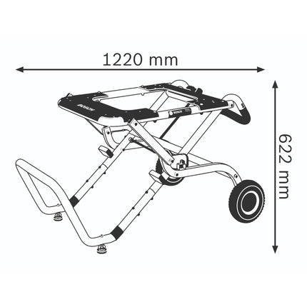 Bosch GTA 60 W Professional Untergestell fuer Tischkreissaegen 0601B12000  3 - toolbrothers