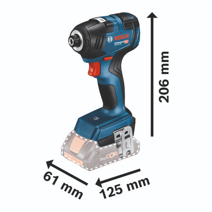 Bosch GDR 18V-200 Professional Visseuse à chocs sans fil 18 V 200 Nm Brushless ( 06019J2106 ) + L-Boxx - sans batterie, sans chargeur