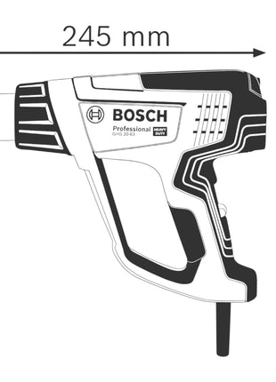 Bosch GHG 20-63 Professional Pistolet à air chaud 2000 W 50 - 630 °C ( 06012A6200 )