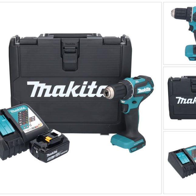 Makita DDF 485 RT Perceuse-visseuse sans fil 18 V 50 Nm Brushless 1x batterie 5,0 Ah + chargeur + Coffret