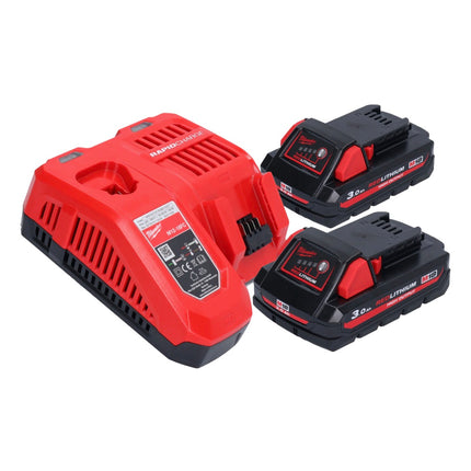 Meuleuse droite à batterie Milwaukee M18 FDGROVB-302X 18 V brushless + 2x batteries 3,0 Ah + chargeur + boîtier HD