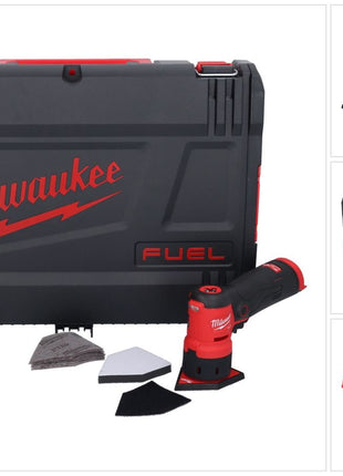 Milwaukee M12 FDSS-0X akumulatorowa szlifierka punktowa 12 V 88,8 x 63,5 mm bezszczotkowa + skrzynka HD - bez akumulatora, bez ładowarki