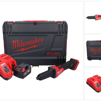 Meuleuse droite à batterie Milwaukee M18 FDGROVB-501X 18 V brushless + 1x batterie 5,0 Ah + chargeur + boîtier HD