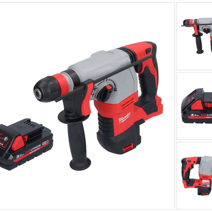 Marteau combiné à batterie Milwaukee M18 HD18HX-301 18 V 2,4 J + 1x batterie 3,0 Ah - sans chargeur