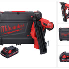 Cloueur à batterie Milwaukee M18 FN15GA-301X 18 V sans balais 32 - 64 mm + 1x batterie 3,0 Ah + boîtier HD - sans chargeur