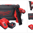 Cloueur sur batterie Milwaukee M18 FN15GA-501X 18 V sans balais 32 - 64 mm + 1x batterie 5,0 Ah + chargeur + boîtier HD