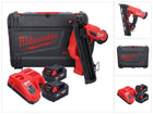 Clavadora a batería Milwaukee M18 FN15GA-502X 18 V sin escobillas 32 - 64 mm + 2x baterías 5,0 Ah + cargador + caja HD