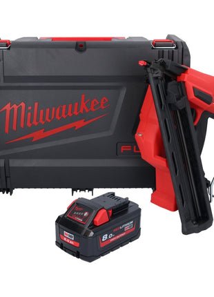 Clavadora a batería Milwaukee M18 FN15GA-801X 18 V sin escobillas 32 - 64 mm + 1x batería 8,0 Ah + caja HD - sin cargador