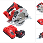 Scie circulaire à main sur batterie Milwaukee M18 BLCS66-501 18 V 190 mm sans balais + 1x batterie 5,0 Ah + chargeur