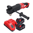 Perceuse d'angle sur batterie Milwaukee M18 FRAD2-402 18 V 122 Nm sans balai + 2x batteries 4,0 Ah + chargeur