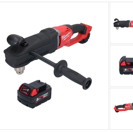 Milwaukee M18 FRAD2-501 Perceuse d'angle sans fil 18 V 122 Nm Brushless + 1x batterie 5,0 Ah - sans chargeur