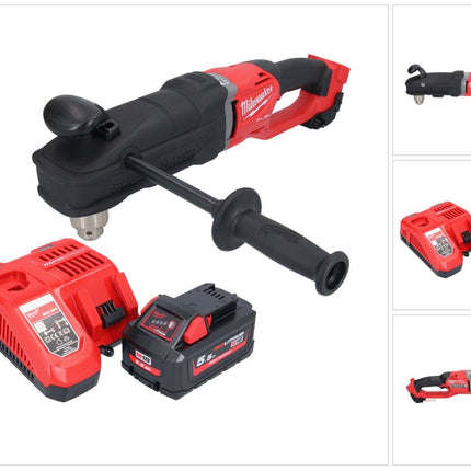 Milwaukee M18 FRAD2-551 perceuse d'angle sans fil 18 V 122 Nm Brushless + 1x batterie 5,5 Ah + kit chargeur