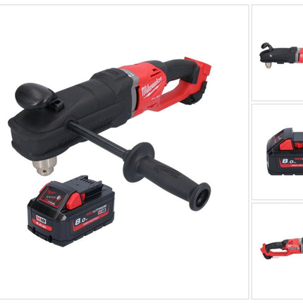 Milwaukee M18 FRAD2-801 Perceuse d'angle sans fil 18 V 122 Nm Brushless + 1x batterie 8,0 Ah - sans chargeur