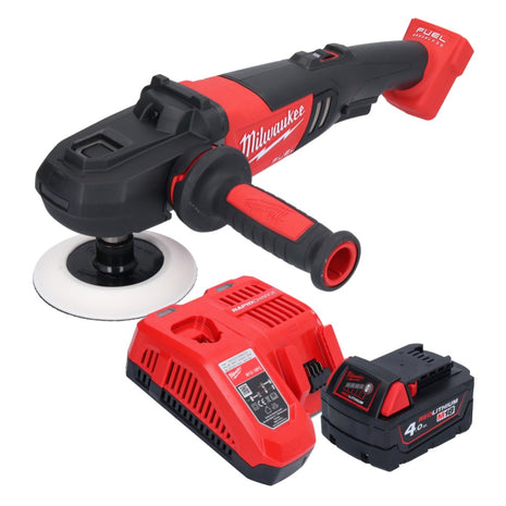 Milwaukee M18 FAP180-401 Akku Polierer 18 V 180 mm Brushless + 1x Akku 4,0 Ah + Ladegerät