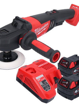 Polisseuse à batterie Milwaukee M18 FAP180-402 18 V 180 mm brushless + 2x batteries 4,0 Ah + chargeur