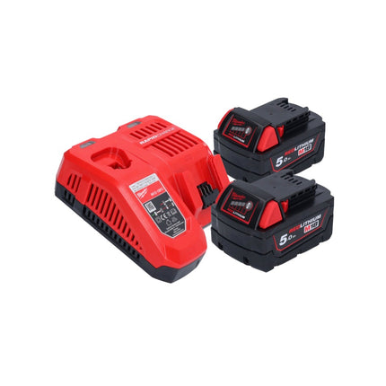 Milwaukee M18 FAP180-502 Polisseuse sans fil 18 V 180 mm Brushless + 2x batterie 5,0 Ah + chargeur