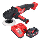 Pulidora a batería Milwaukee M18 FAP180-551 18 V 180 mm sin escobillas + 1x batería 5,5 Ah + cargador