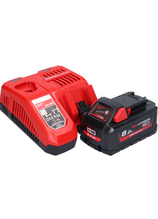 Pulidora a batería Milwaukee M18 FAP180-801 18 V 180 mm sin escobillas + 1x batería 8,0 Ah + cargador