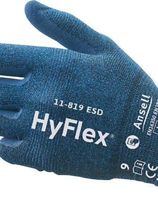 Gants ANSELL HyFlex 11-819 ESD taille 7 bleu ( 4000391219 )