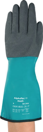 ANSELL guantes químicos AlphaTec 58-201 talla 10 verde/gris (4000391325)