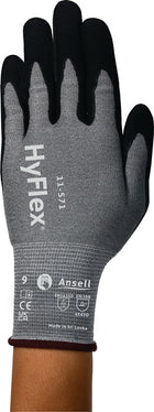 Gants de protection anti-coupures ANSELL HyFlex(R) 11-571 taille 8 noir ( 4000391314 )