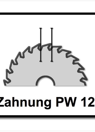 Festool Panther Kreissägeblatt PW12 Holz 160 x 1,8 x 20 mm 160 mm 12 Zähne ( 500460 ) HKC TS - Toolbrothers