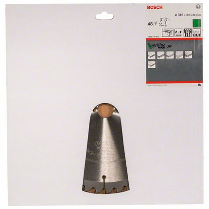BOSCH Lame pour scie circulaire Optiline Wood Ø extérieur 315 mm Nombre de dents 48 WZ ( 8000342030 )