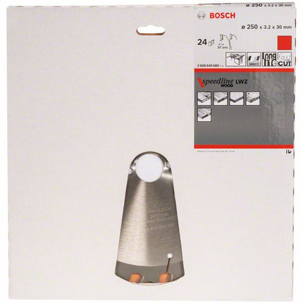BOSCH Lame pour scie circulaire  Ø extérieur 250 mm Nombre de dents 24 WZ ( 4000909103 )