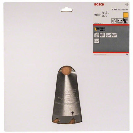 BOSCH Lame pour scie circulaire  Ø extérieur 315 mm Nombre de dents 20 HB ( 4000909156 )