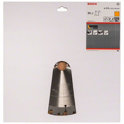 BOSCH Lame pour scie circulaire  D. ext. 315 mm nombre de dents 20 WZ ( 4000815458 )