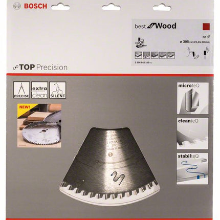 Lame de scie circulaire BOSCH Ø extérieur 305 mm nombre de dents 72 WZ ( 8000342292 )