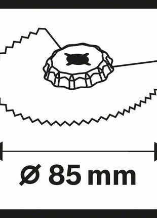 BOSCH Lame de scie à segment ACZ 85 EIB D. 85 mm ( 8000345564 )