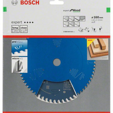 BOSCH Lame pour scie circulaire Expert for Wood Ø extérieur 160 mm Nombre de dents 48 WZ ( 8000342039 )