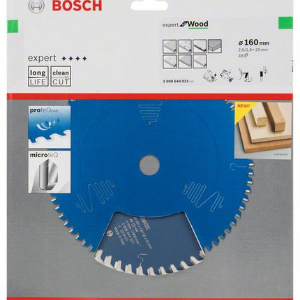 BOSCH Lame pour scie circulaire Expert for Wood Ø extérieur 160 mm Nombre de dents 48 WZ ( 8000342045 )